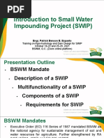 Introduction To Small Water Impounding Project (SWIP)