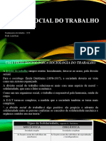 Fundamentos Do Trabalho - Divisão Social Do Trabalho