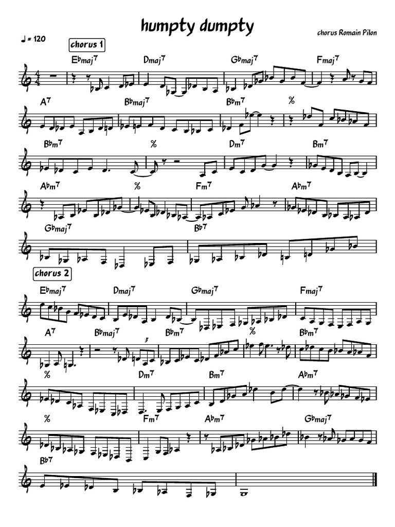 Humpty - Dumpty Chorus Romain Pilon | PDF
