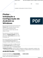 Flutter - Instalação e Configuração do Android
