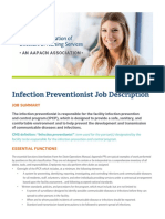 AADNS - Infection Preventionist Job Description