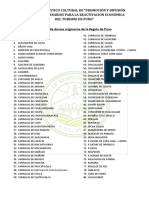 Proyecto Artístico Cultural de "Promoción Y Difusión de Trajes Originarios para La Reactivación Económica Del Turismo en Puno"