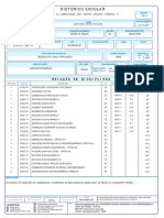 Histórico escolar detalhado