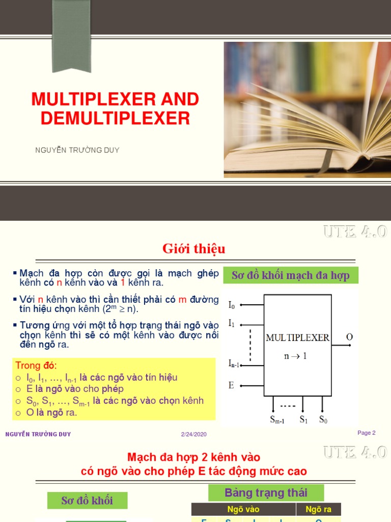 Multiplexer and Demultiplexer PDF