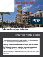 English For Hospitality: Pullman Putrajaya Lakeside