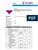 Technical Data Sheet: Ferolite Nam 39 Steel