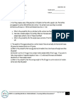 (Statistics and Probability) - (Cetral Limit Theorem) (QUIZ NO. 32) Name: - Grade Level: - Tutor: - School