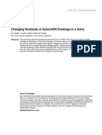 Changing Hundreds of AutoCAD® Drawings in a Hurry AU-CP12-3L