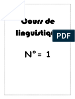 Cours de Linguistique Doc 1