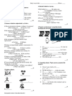 ProgressTest B Units 1-3