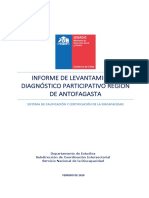 Región de Antofagasta Informe de Levantamiento Diagnóstico Participativo SCCD
