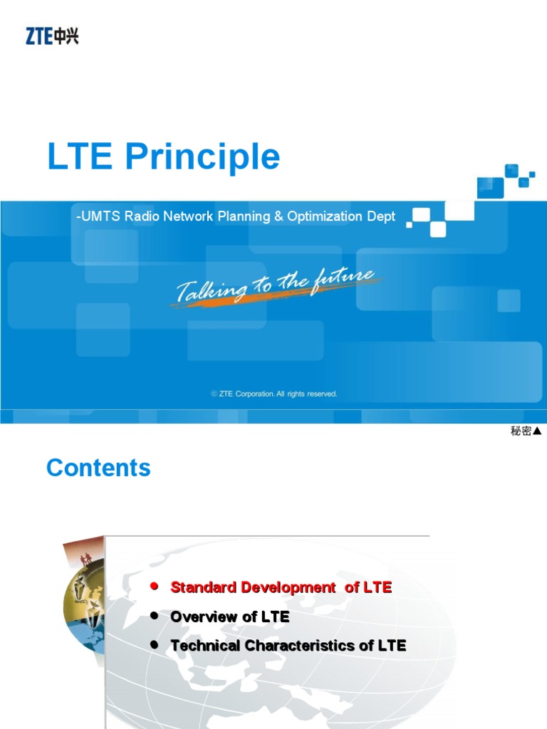 LTE Principle: - UMTS Radio Network Planning & Optimization Dept | PDF ...