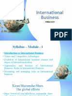International Business: 19BBA5C01