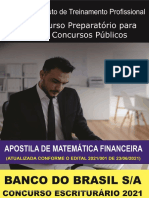 Banco Do Brasil 2021 Apostila de Matematica Financeira Itp Instituto de Treinamento