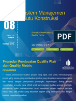 Modul 8 Sistem Manajemen Mutu Konstruksi