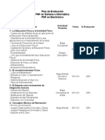 Plan de evaluación PNF en Sistemas e Informática y Electrónica