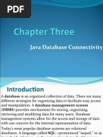 Ch3 Java Database Connectivity