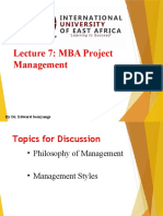 Lecture 7.-IUEA-PM-MBA-711-Dr. Edward Ssenyange