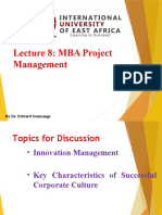 Lecture 8.-IUEA-PM-MBA-711-Dr. Edward Ssenyange