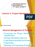 Lecture 5b IUEA PM MBA 711 Dr. Edward Ssenyange