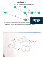 Network exercises with critical paths