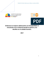 Embarazo de Mujeres Adolescentes Con Discapacidad