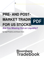 Pre-And Post - Market Trading For Us Stocks: Are You Missing Out On Liquidity?
