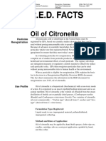 Oil of Citronella