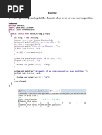 Exercise 1. Write A Java Program To Print The Elements of An Array Present On Even Position. Solution