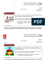 Task 2 Candidate A Test 1 Homework: Oral Interaction