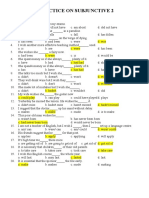 Practice On Subjunctive 2