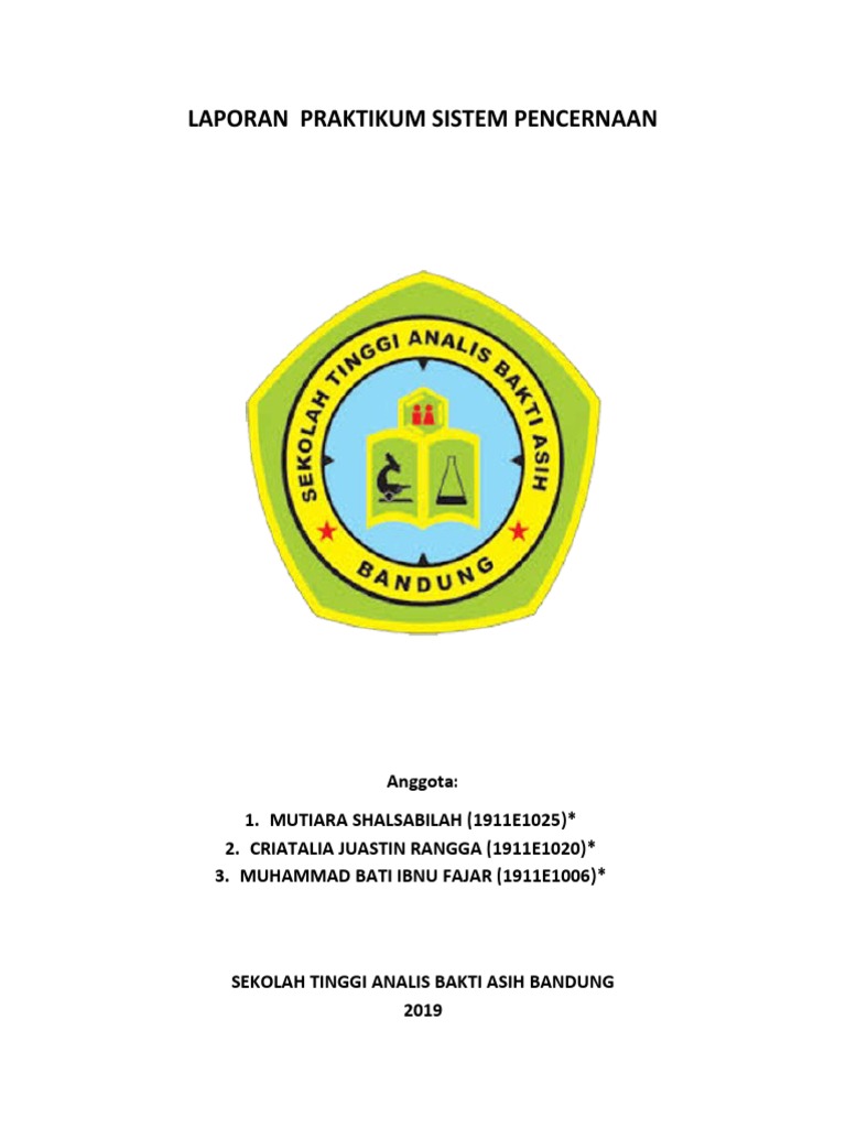 Laporan Praktikum Sistem Pencernaan | PDF