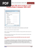 IT Essentials ITE v5.0 v5.02 A Cert Practice Exam 2 Answers