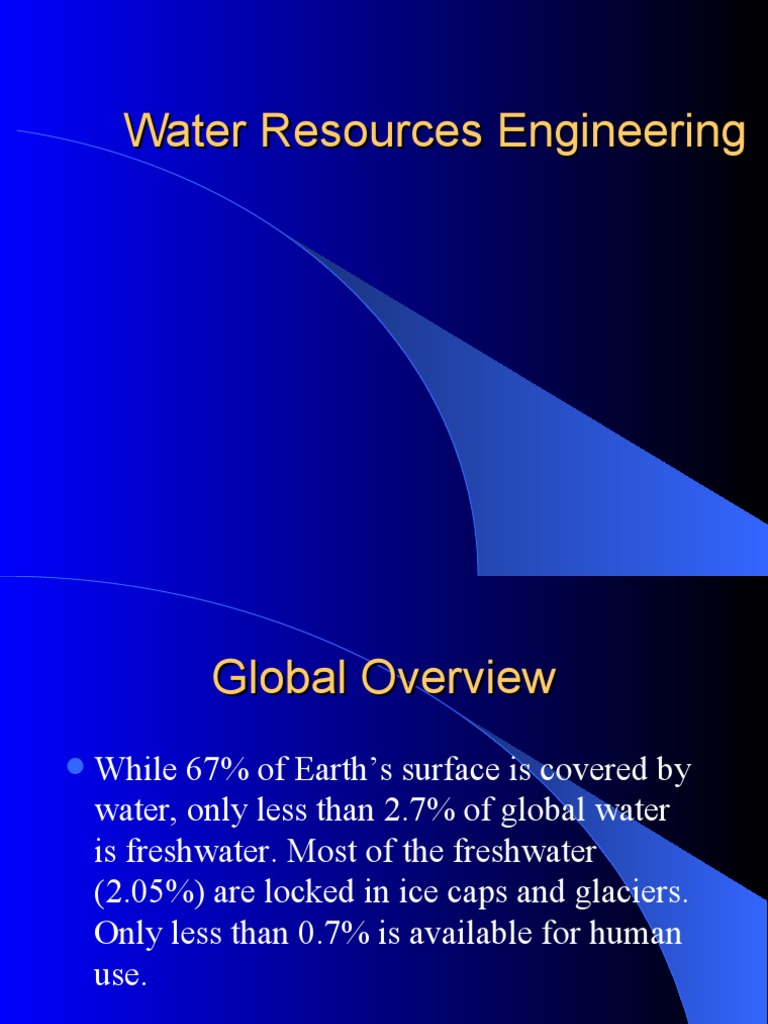 Water Resources Engineering PDF Fresh Water Water Resources