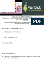 Pear Deck Training Google Slide