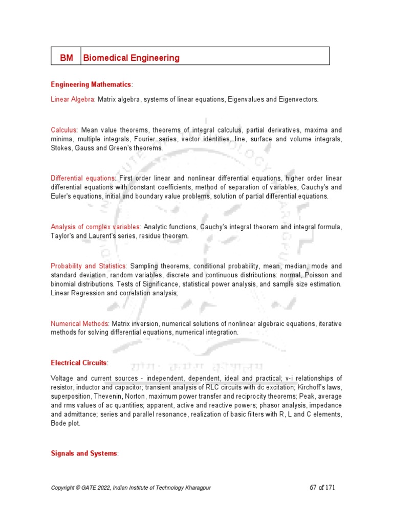Biomedical Engineering Fundamentals | PDF | Electrical Network ...