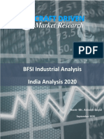 BFSI Industrial Analysis India Analysis 2020: Team-Mr. Anivesh Goyal