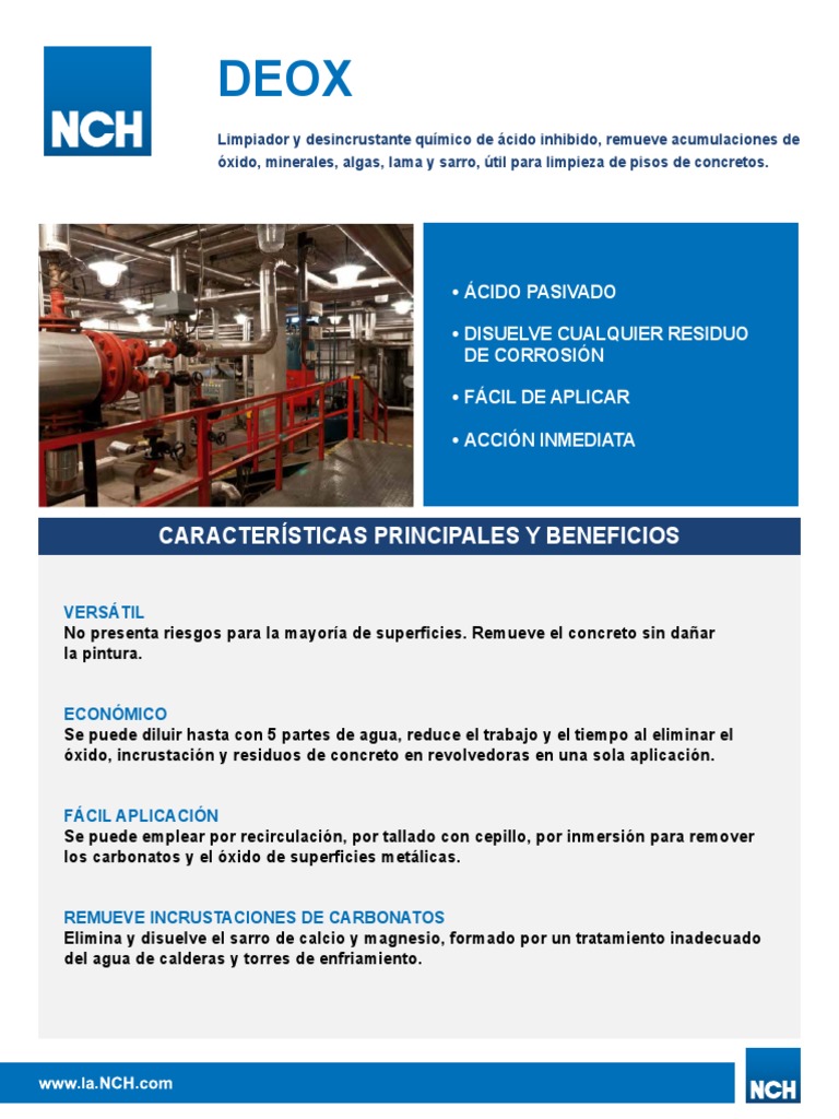 Limpiador Desincrustante DEOX para Concreto | PDF | Tecnología