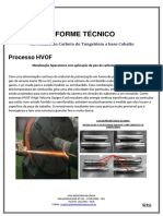 INFORME TÉCNICO WRG - Revestimento Carbeto de Tungstênio - Base Cobalto Produtos Corrosivos