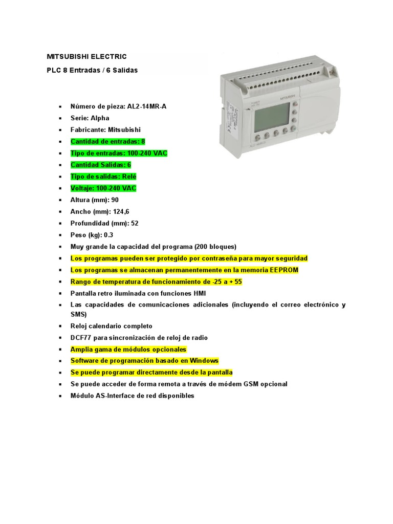 Plc Mitsubishi Electric Pdf