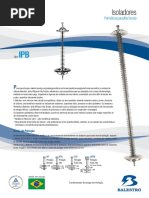 Isoladores. Poliméricos para Alta Tensão. Níveis de Poluição. tipo IPB
