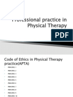 Professional Practice in Physical Therapy: Dr. Iftikhar Ahmad