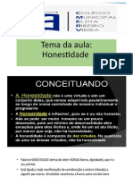 2º Quadrimestre - 1º Atividade de Religião Tema Honestidade