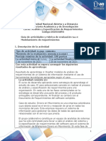 Guia de Actividades y Rúbrica de Evaluación - Fase 4 - Modelamiento de Requerimientos