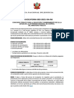 Convocatoria 002-2021-SN-JNJ