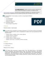 Análise de Demonstrações Financeiras - Teste de Conhecimento 2 Unidade