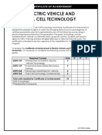 Elec Vehicle and Fuel Cell Technology Technician COA 19 20