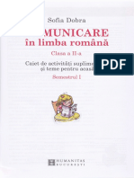 Comunicare in Limba Romana Cls 2 Caiet Sem.1 - Sofia Dobra