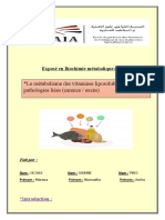 Expose en Biochimie Métabolique Les Vitamines 1