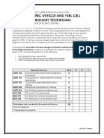 Electric Vehicle and Fuel Cell Technology Technician 20 21